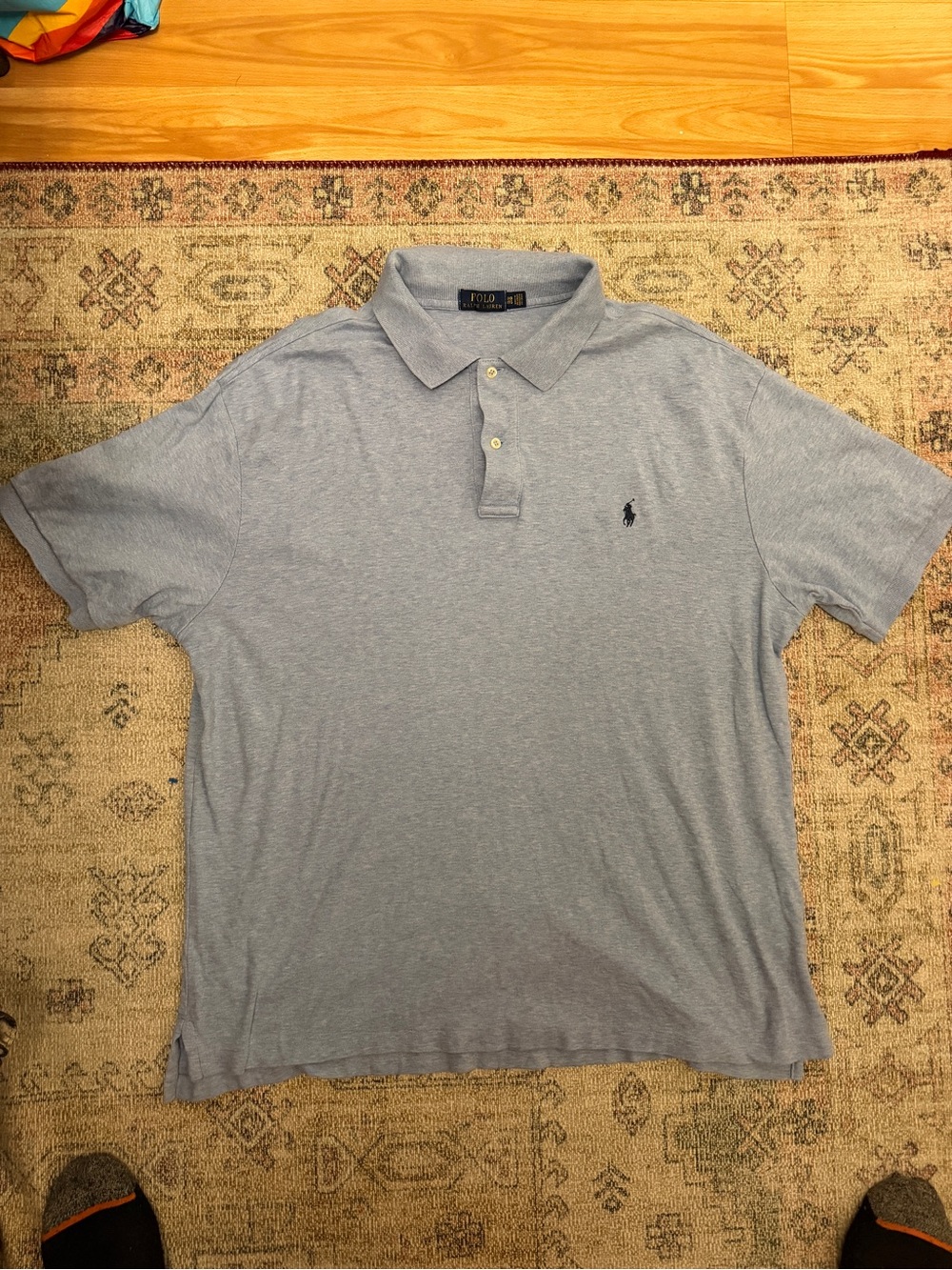 Ralph Lauren Light Blue Men's Cotton Polo Shirt